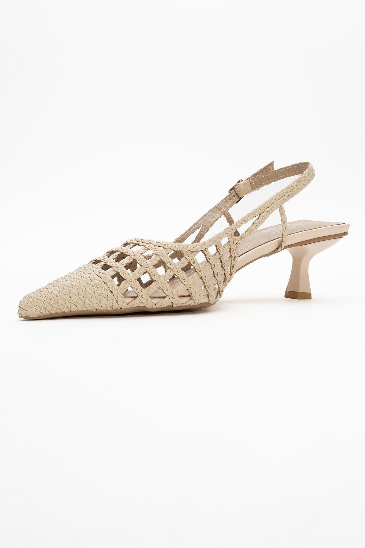 Heaven Knitted Pointed Toe Pump, Alternate, color, Beige