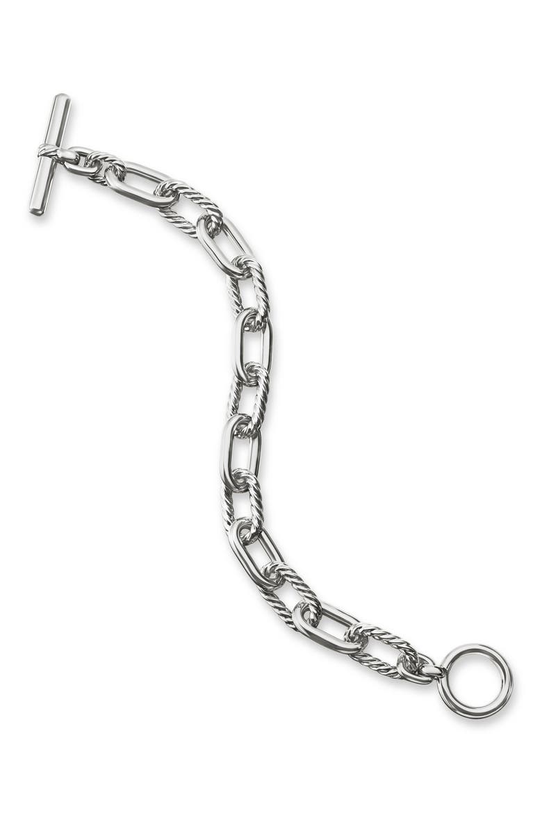 Madison® Toggle Chain Bracelet, 11mm, Alternate, color, STERLING SILVER