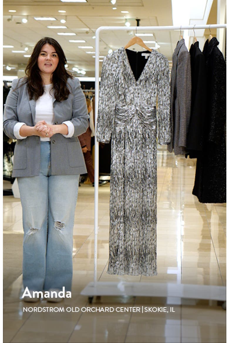 Cia Metallic Long Sleeve Dress video