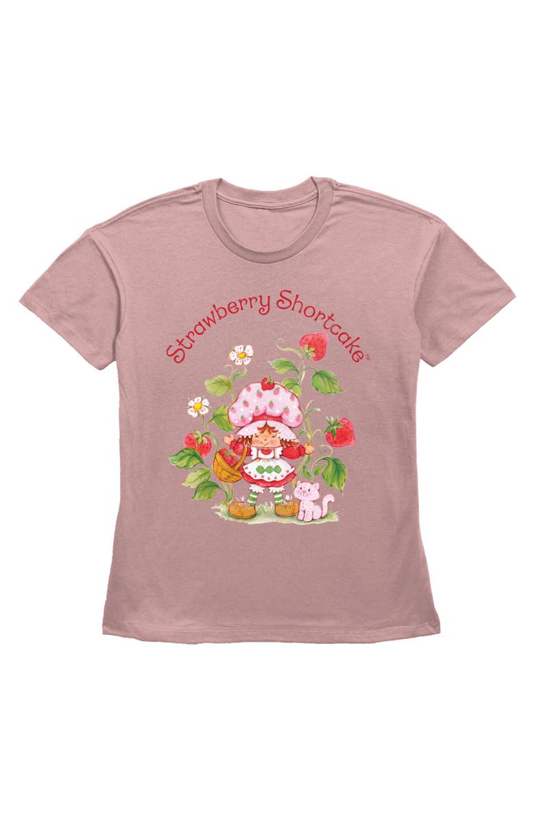 Strawberry Shortcake Women's Strawberry Shortcake Fruit Garden Graphic T-Shirt, Main, color, Desert Pink
