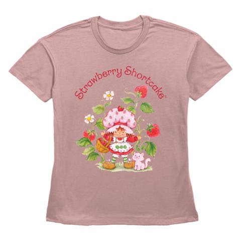 Women's Strawberry Shortcake Fruit Garden  Graphic T-Shirt