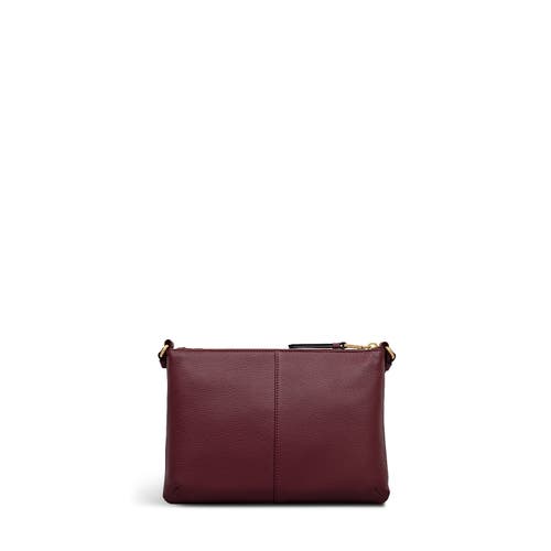 Radley Kew Way Small Ziptop Crossbody Bag In Burgundy