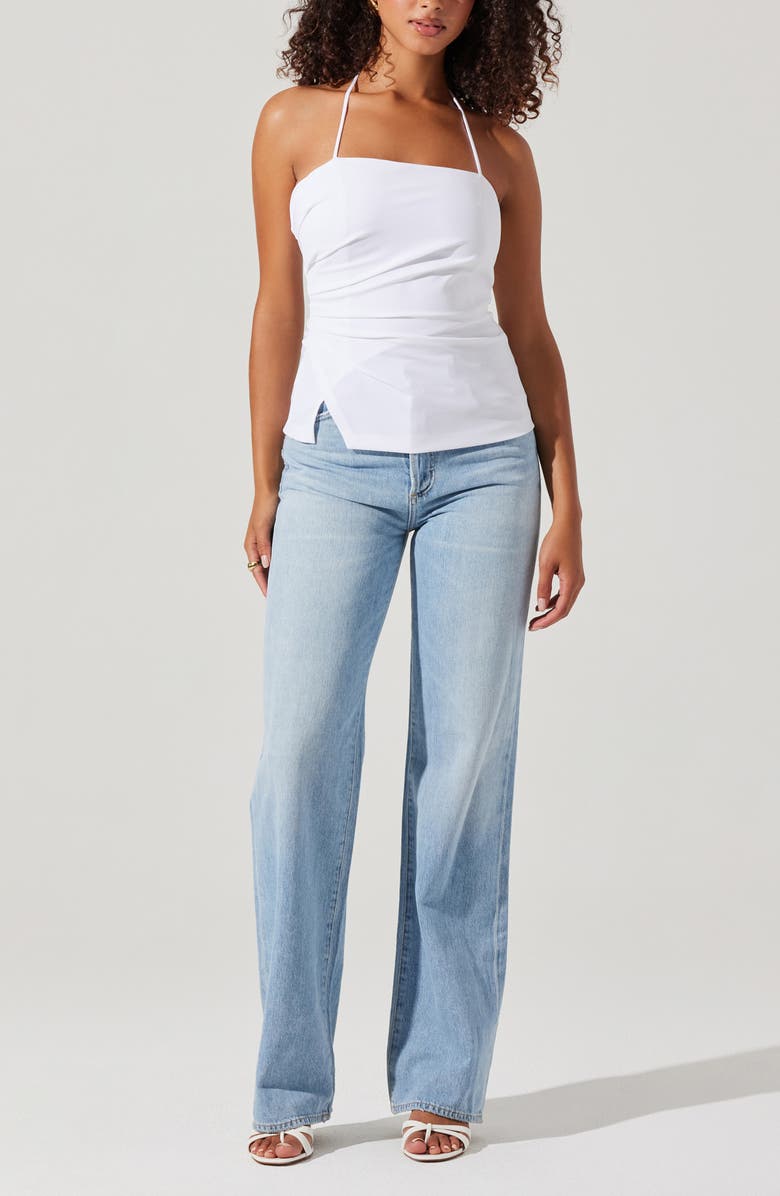 ASTR the Label Mel Side Ruched Halter Top, Alternate, color, 