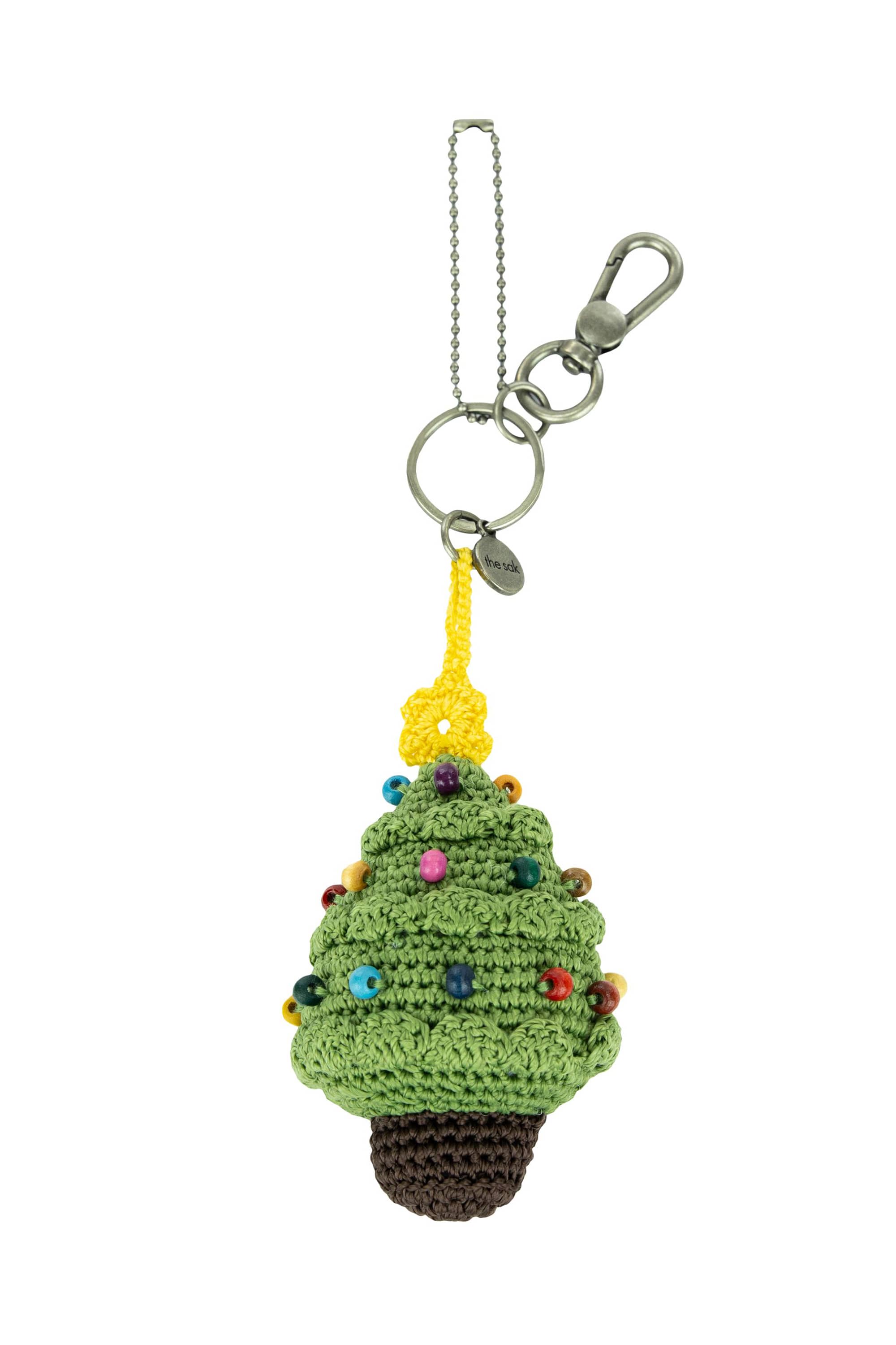 The Sak Yarnicharmz Hand Crochet Dangle - Christmas Tree, Main, color, 