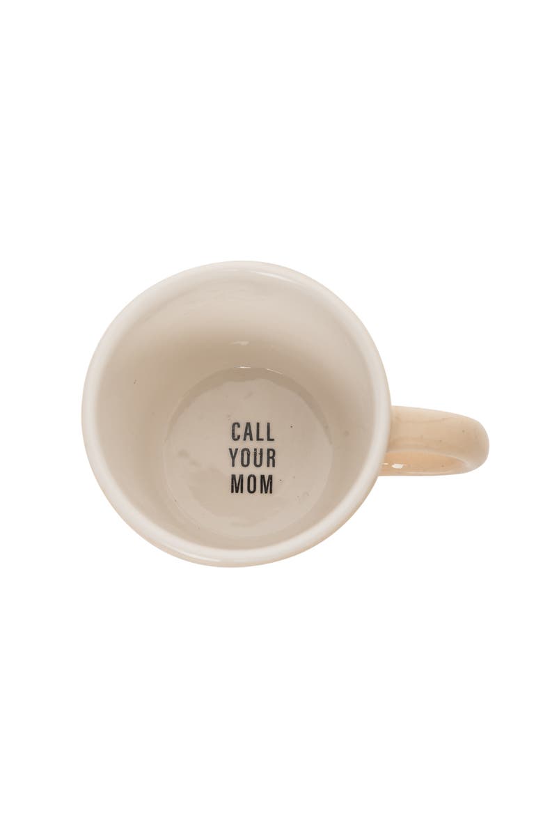 Totalee Gift Call Your Mom Friendly Reminder Mug Ceramic 9.5 oz, Main, color, Yellow