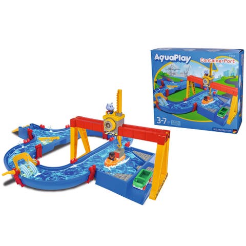 ContainerPort Waterway Playset, Toy Boat & 2 Animal Figures, Kids 3+