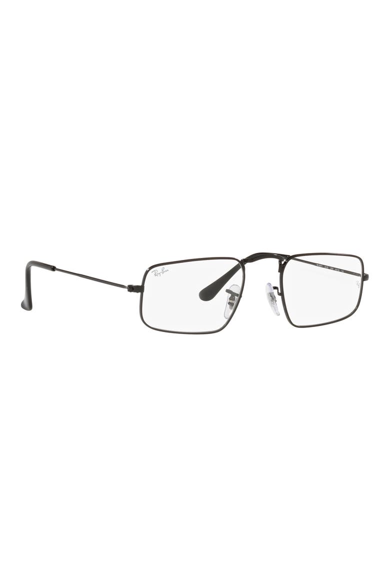 RX3957V 46mm Small Rectangle Optical Glasses, Alternate, color, BLACK