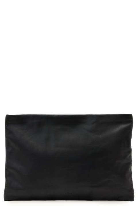 Large Bettina Leather Clutch