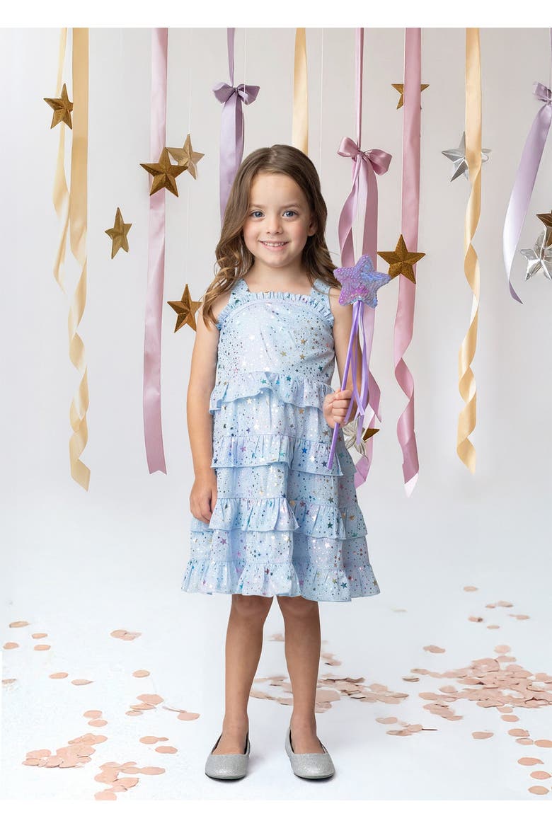 Starry Glitters Tank Dress, Alternate, color, Blue