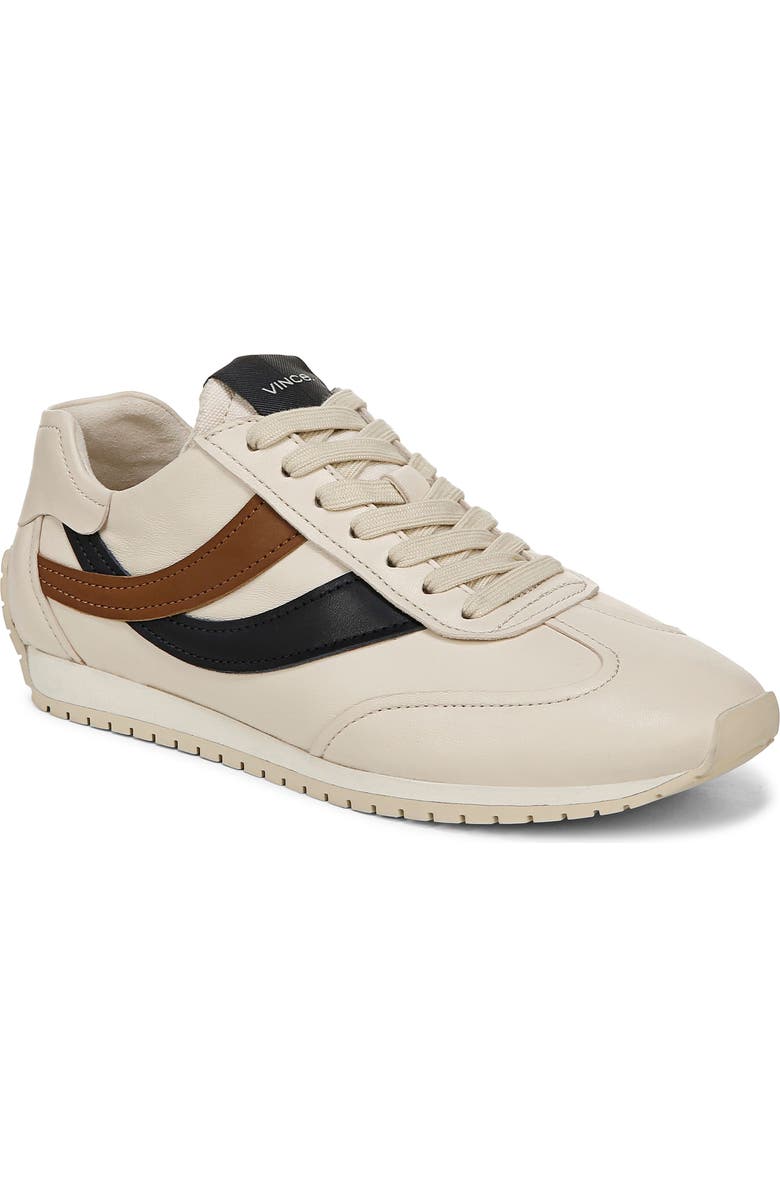 Vince Oasis Runner Sneaker, Main, color, Flax/ Elm Wood/ Blue Ink