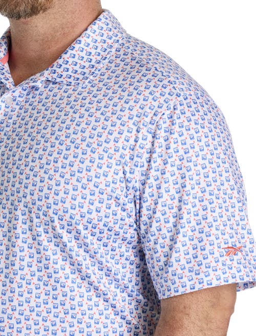 REEBOK REEBOK BIG & TALL GOLF ON THE ROCKS PERFORMANCE POLO SHIRT