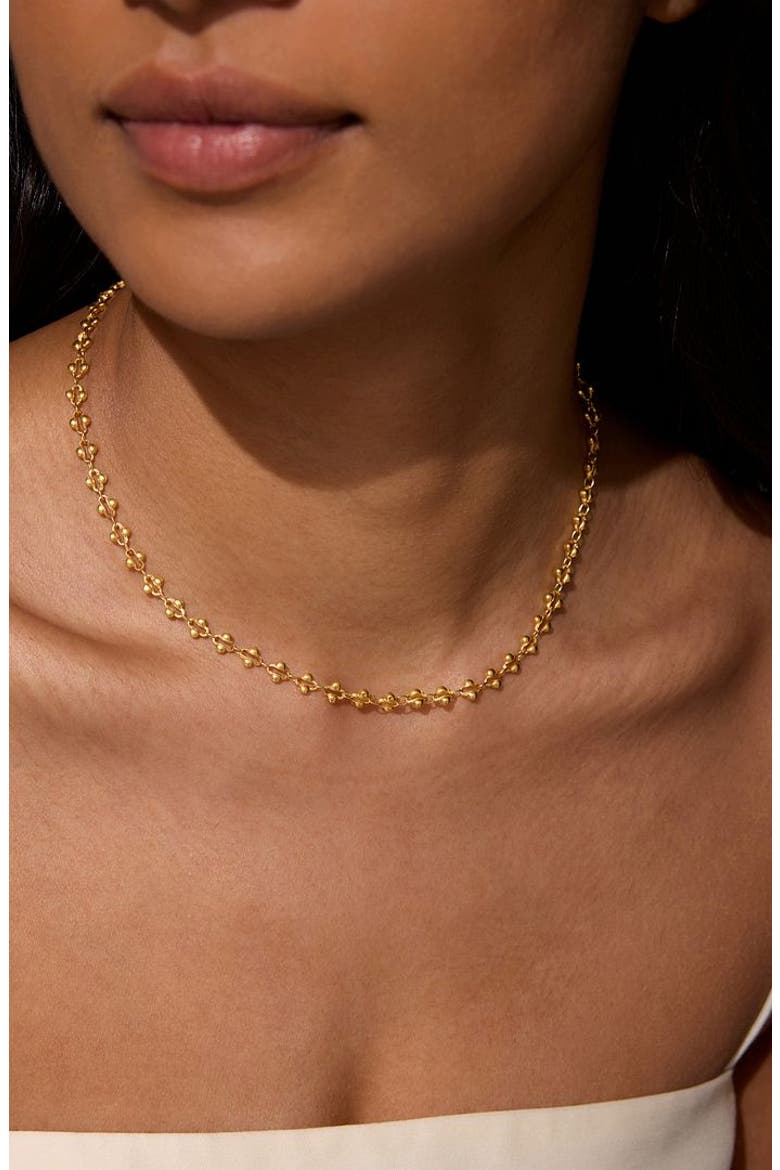 Golden Hour Coin Chain Necklace, Alternate, color, Gold