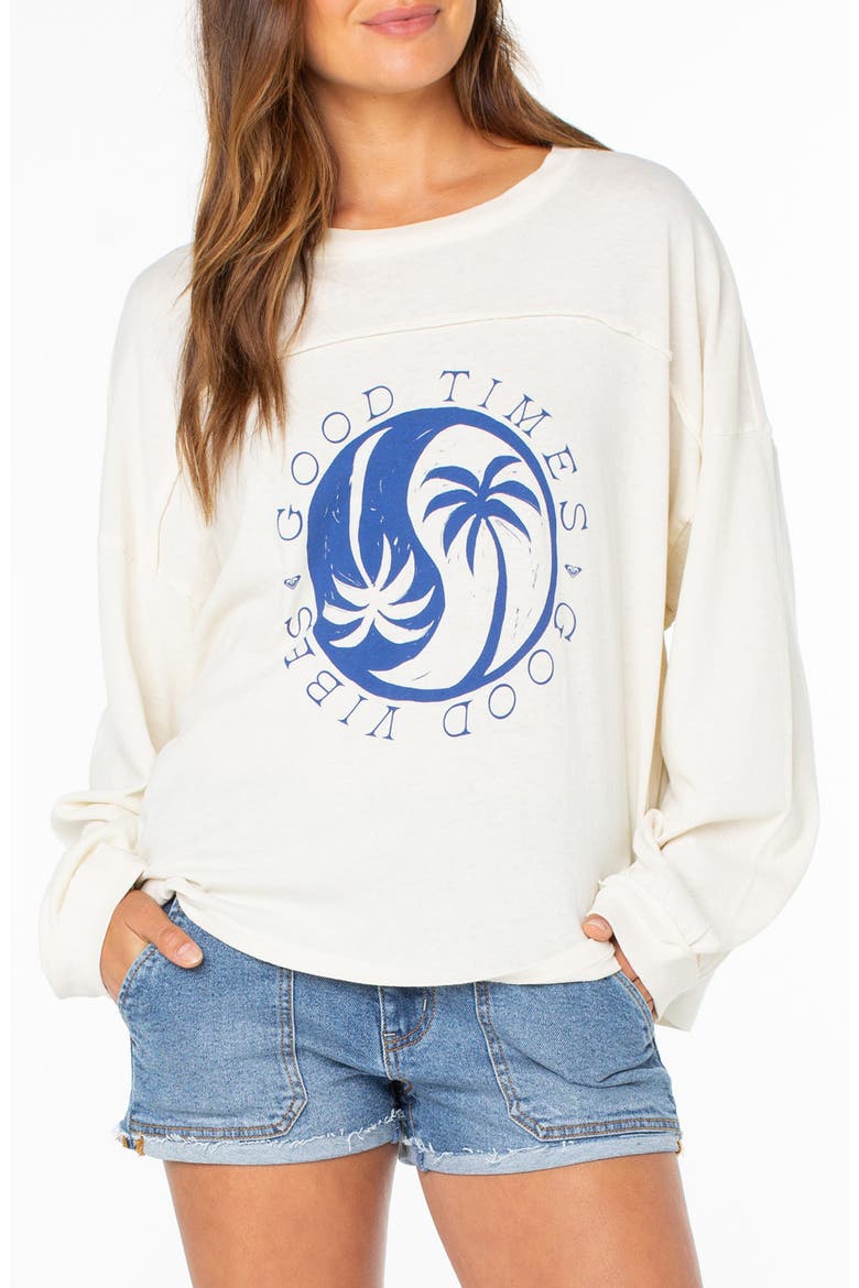 Changing Tides Oversize Graphic T-Shirt, Main, color, CLOUD DANCER