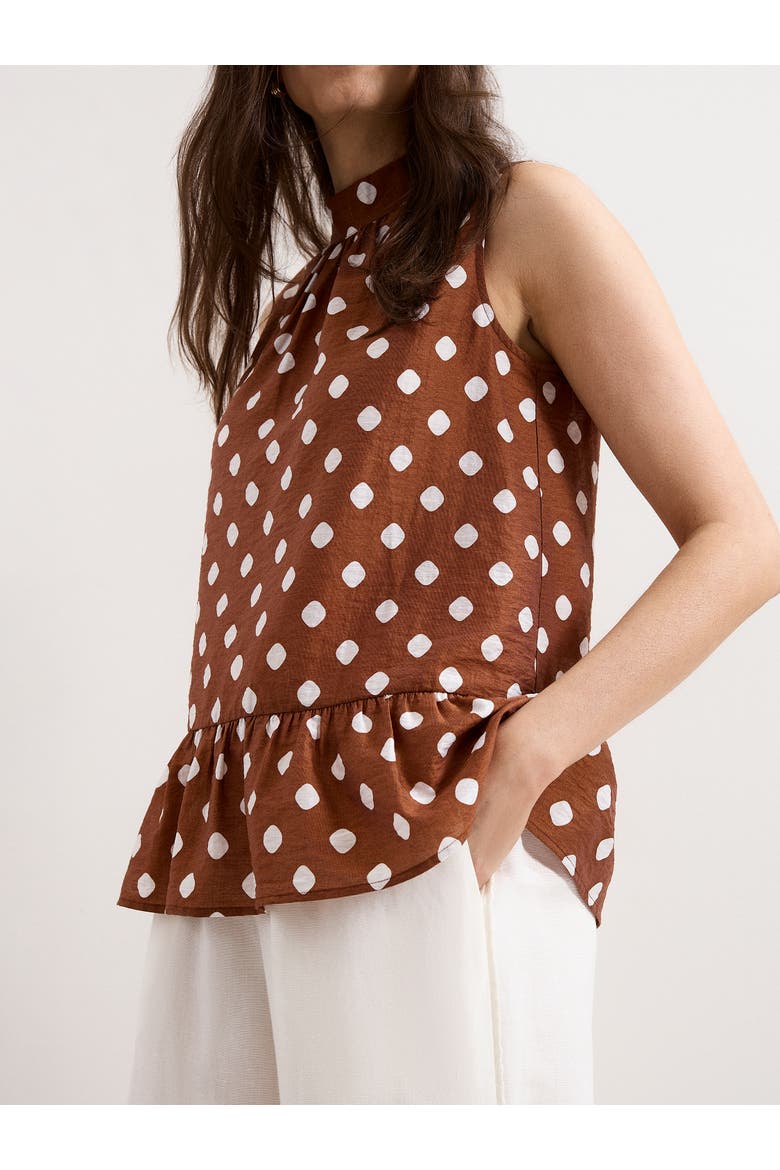 Indie Brown Blouse, Alternate, color, Brown
