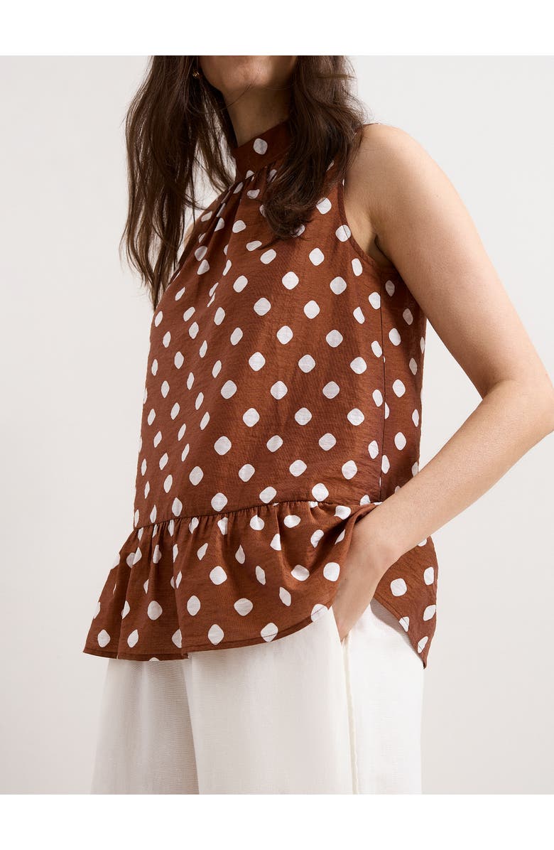 Phase Eight Indie Brown Blouse, Alternate, color, Brown