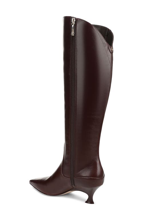 27 Edit Naturalizer Pepper Kitten Heel Knee High Boot In Burgundy