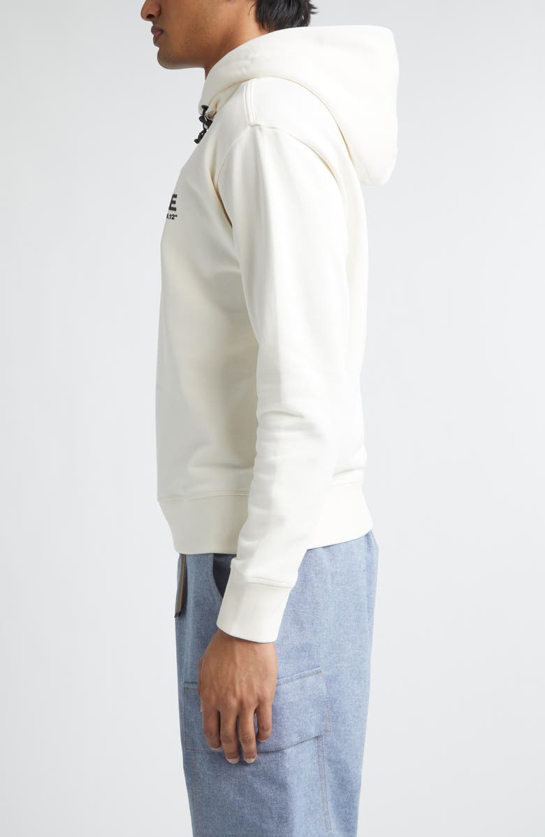 Moncler Grenoble Cotton Graphic Hoodie, Alternate, color, Baby Powder