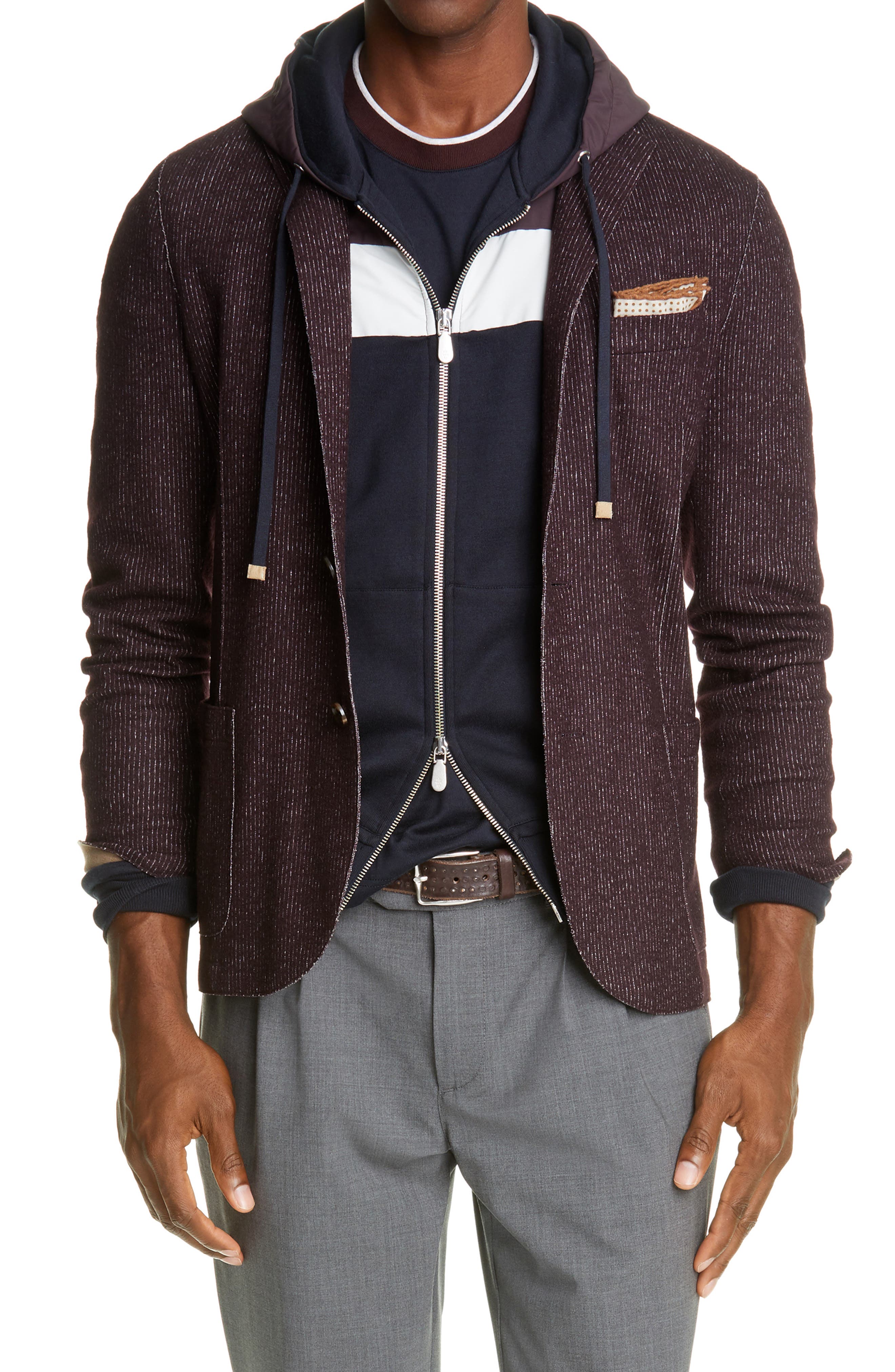 Eleventy Broken Pinstripe Sport Coat (Men) | Nordstromrack