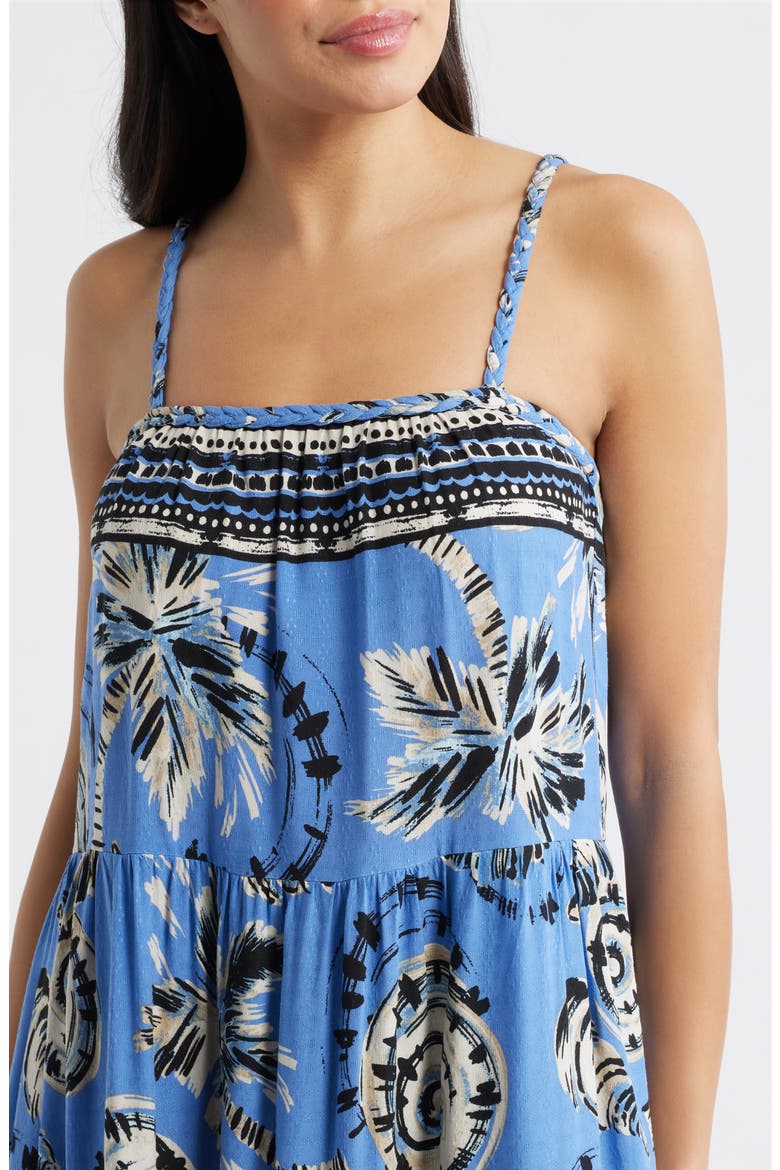 Tropical Print Maxi Dress, Alternate, color, OCEAN MULTI