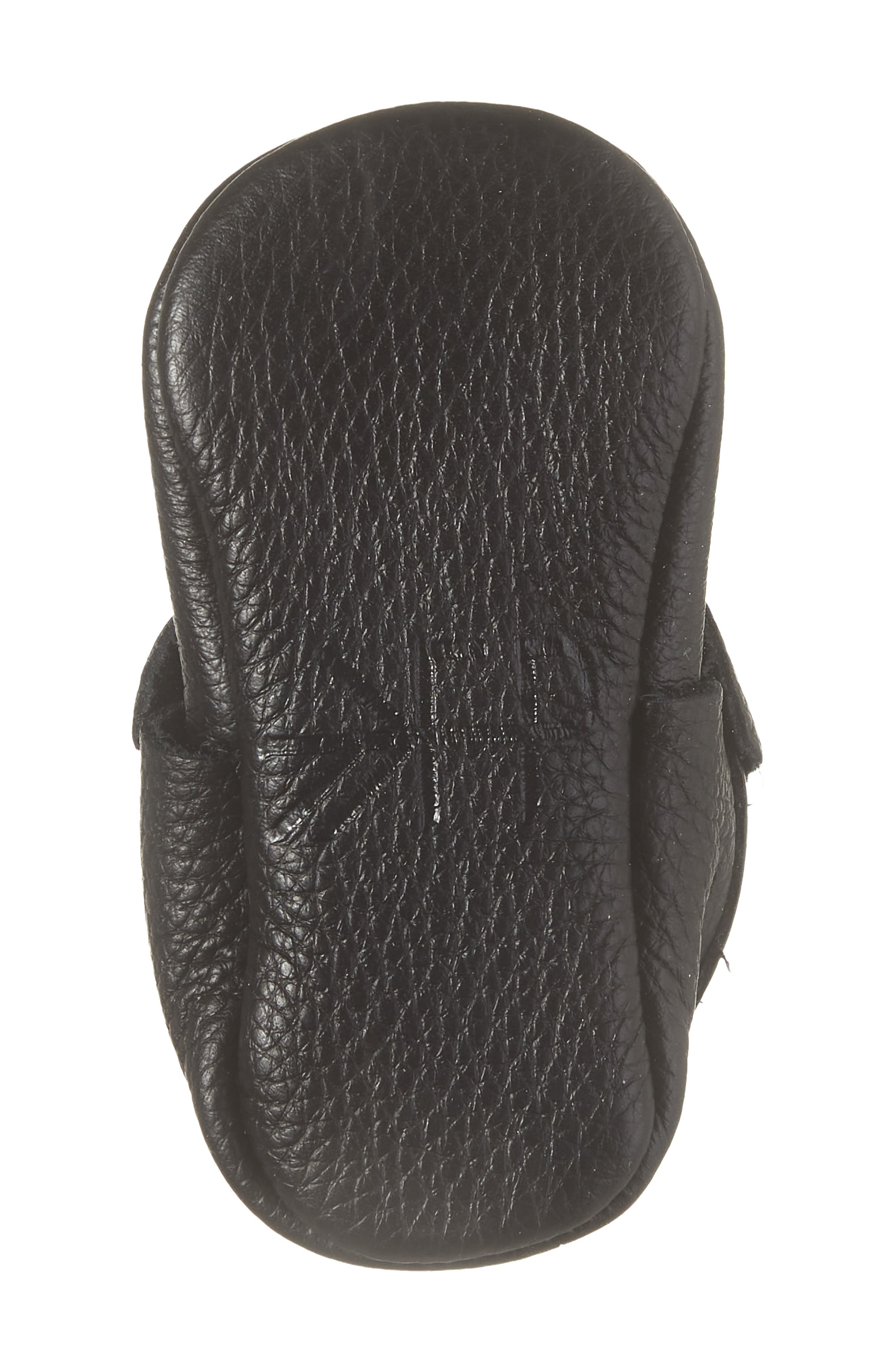 Kids' Knotted Bow Leather Mary Jane, Alternate, color, EBONY