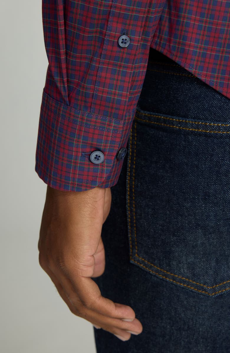 UNTUCKit Plaid Button-Up Shirt, Alternate, color, Red