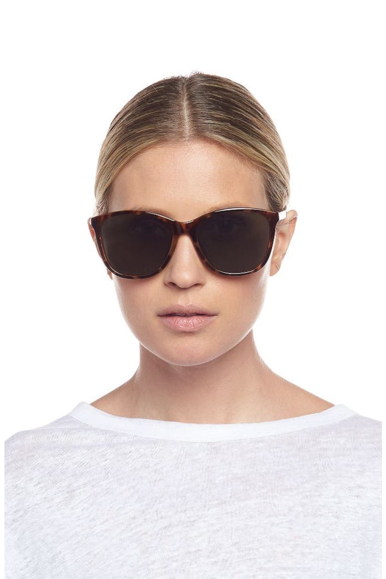 Entitlement 57mm Sunglasses, Alternate, color, MILKY TORT