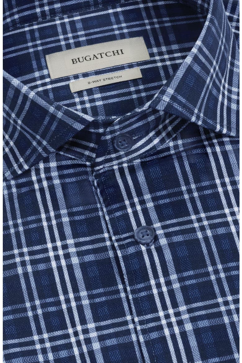 Devon Plaid Long Sleeve Button-Up Shirt, Alternate, color, NAVY