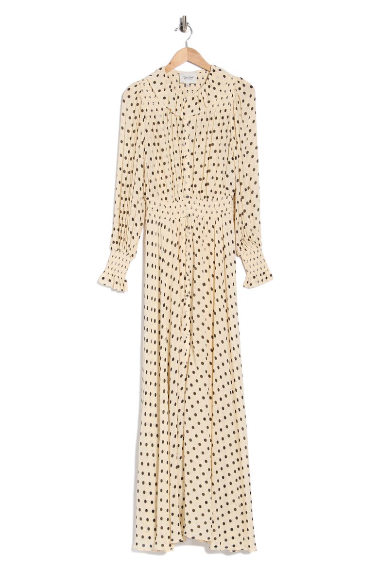 Brown Sugar Ruffle Maxi Dress, Alternate, color, SUGAR DOT