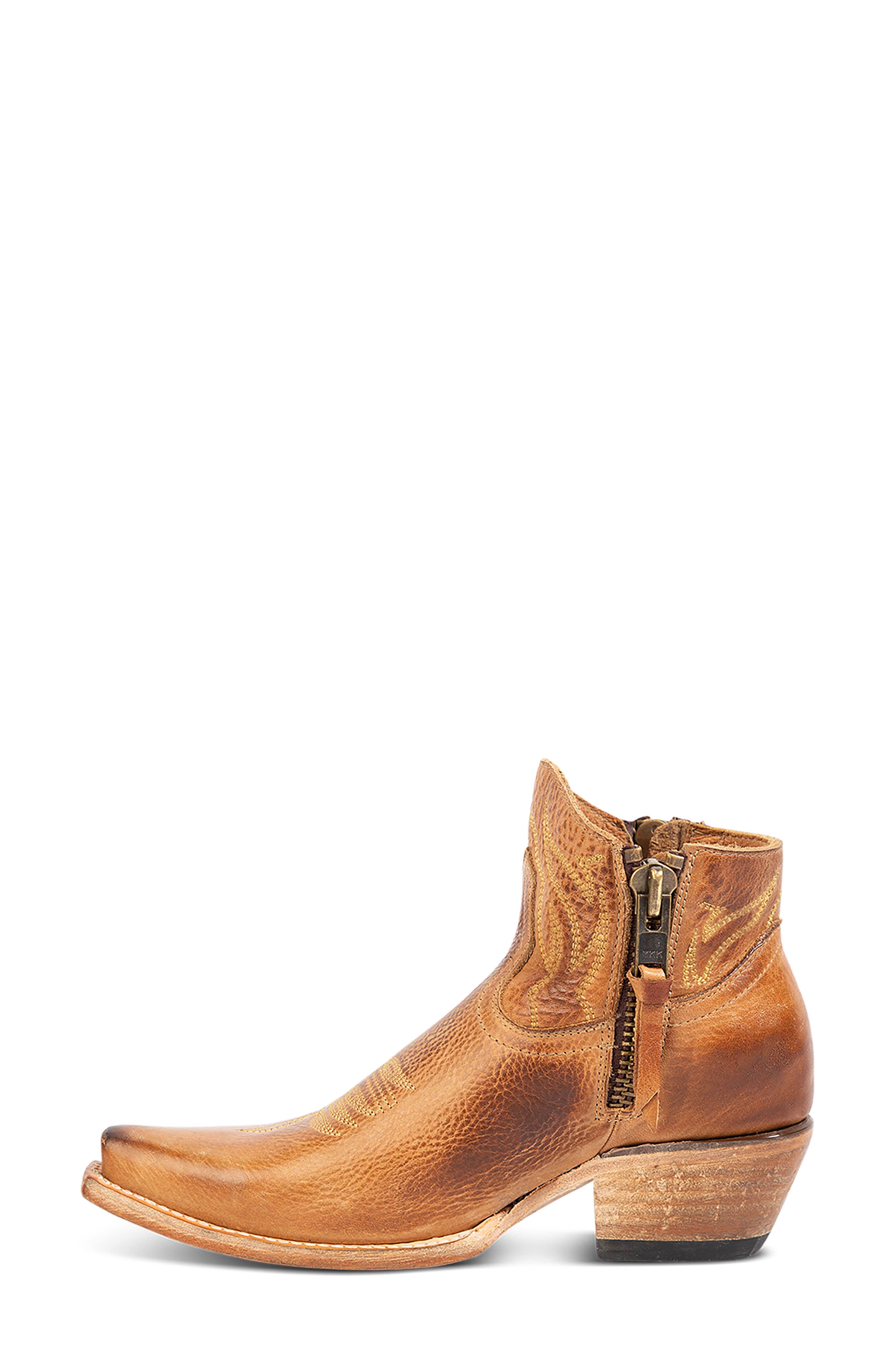 Wolfie Western Bootie, Alternate, color, WHEAT