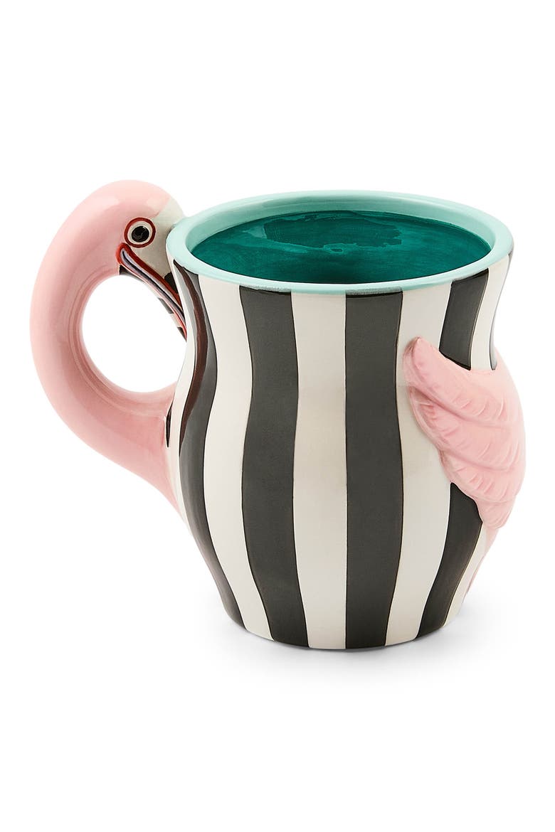 Patience Brewster Sheila Flamingo Ceramic Mug, Alternate, color, PINK