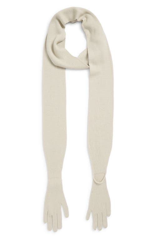Paloma Wool Flauta Extrafine Merino Wool Scarf With Attached Gloves In Neutral