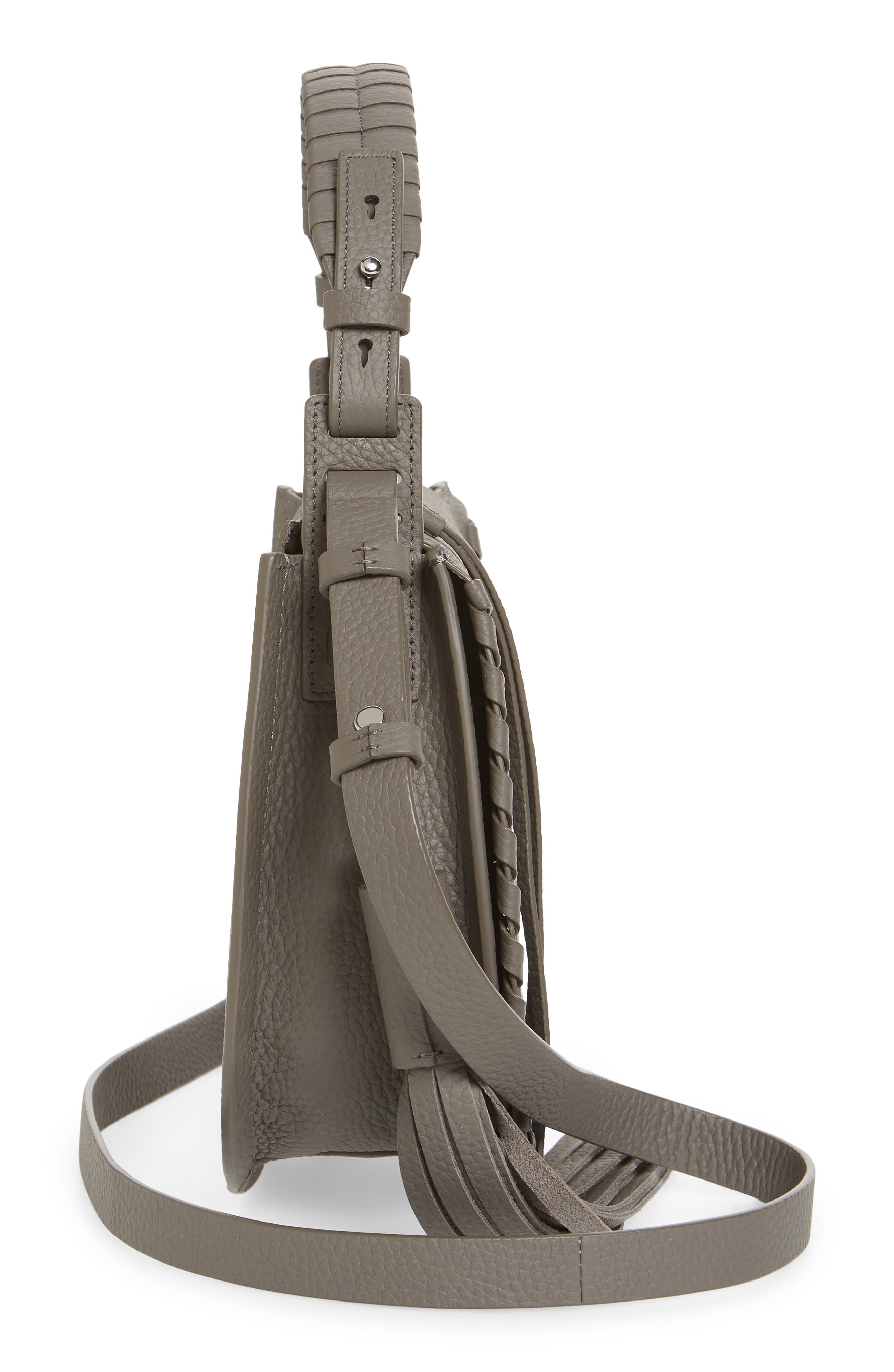 AllSaints Mori Leather Crossbody Bag, Alternate, color, 