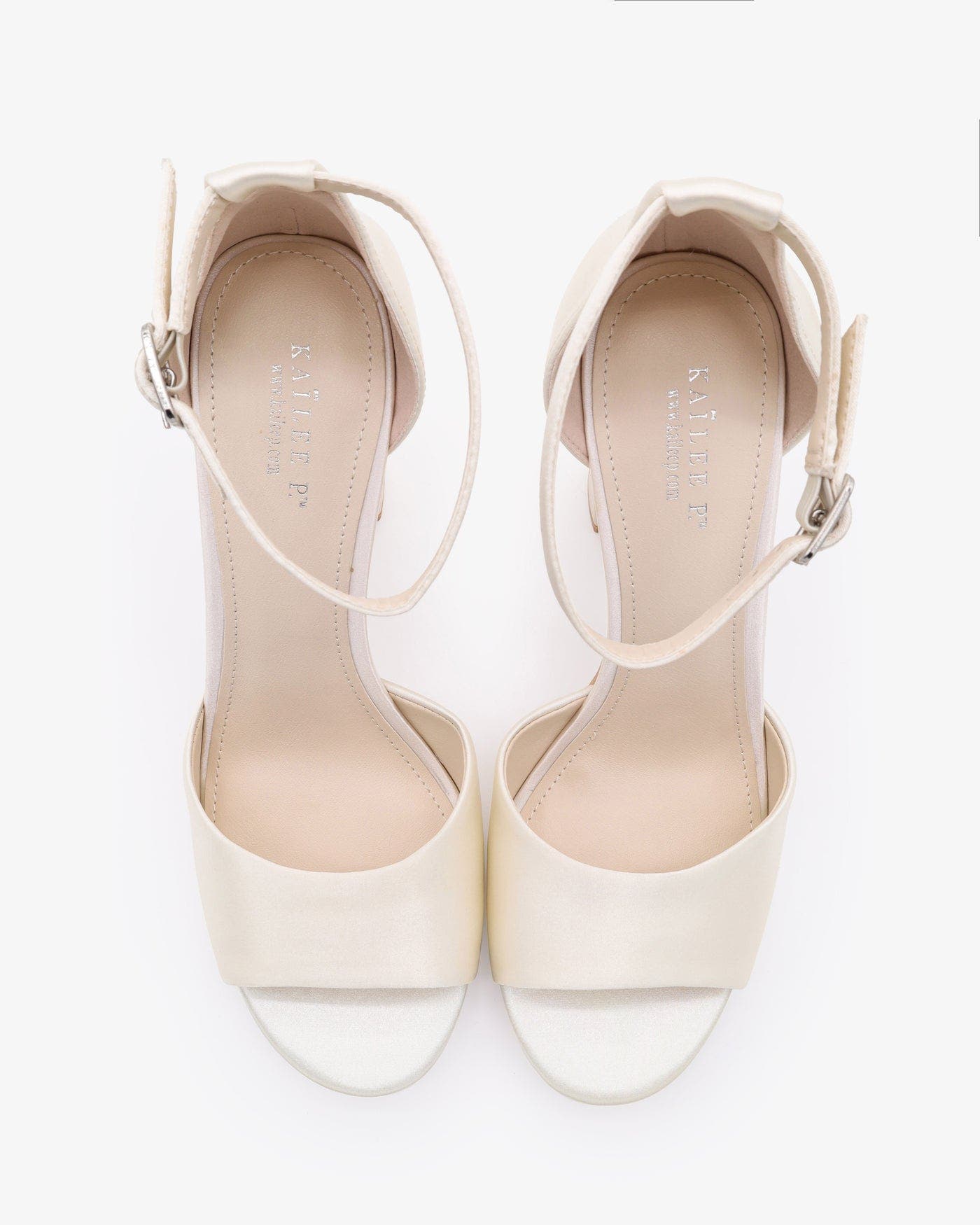 Sasha Satin Block Heel Wedding Sandals, Alternate, color, Ivory