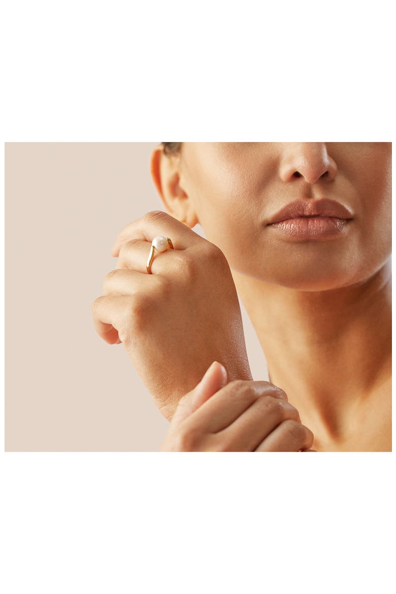 Nura Freshwater Pearl Ring, Alternate, color, 18CT GOLD VERMEIL/SILVER