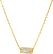 Dean Davidson Petit Pavé Mini Tube Pendant Necklace