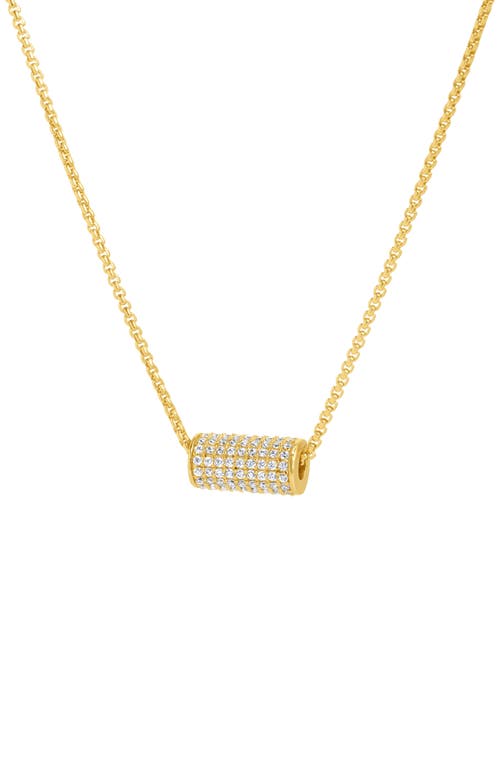 Dean Davidson Petit Pavé Mini Tube Pendant Necklace