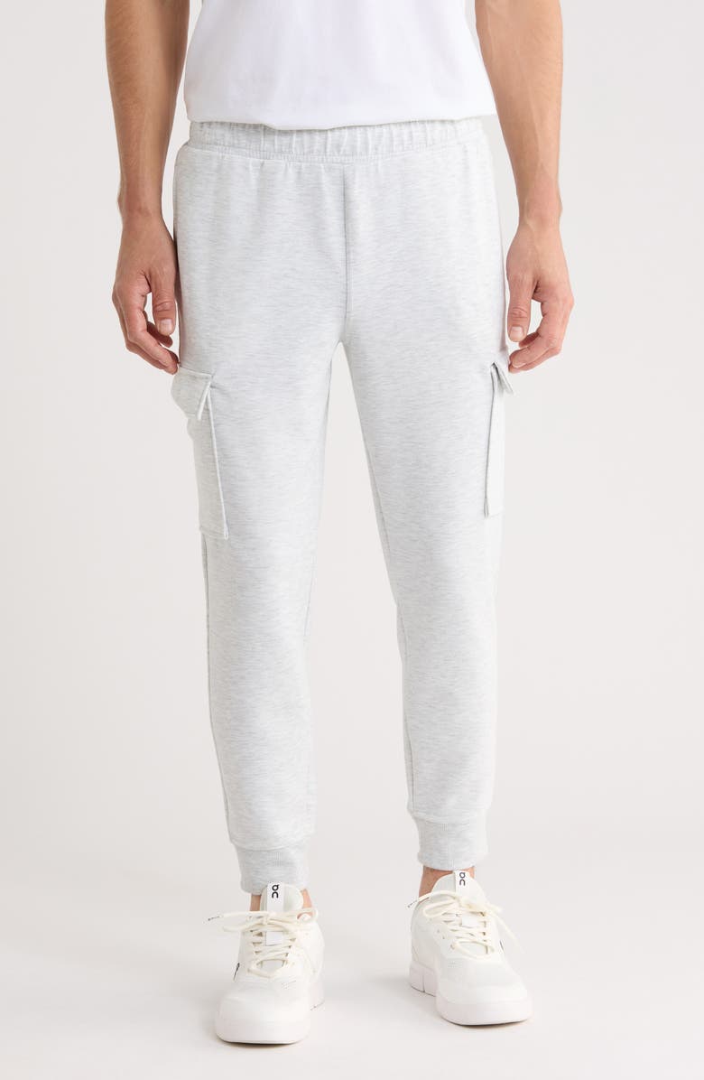 90 DEGREE BY REFLEX James Scuba Knit Joggers, Main, color, Heather Grey