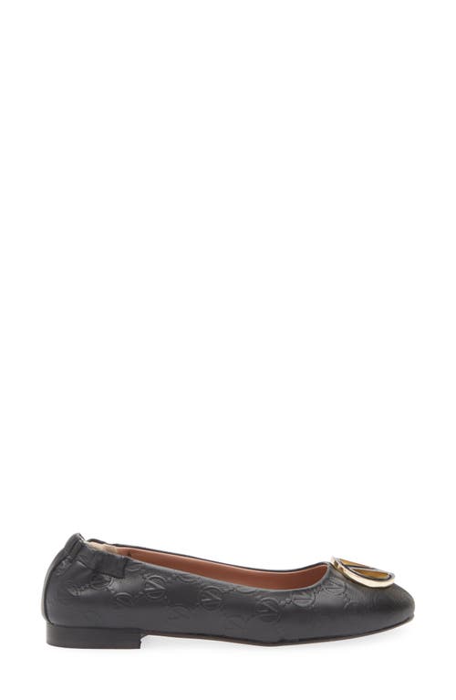 Valentino By Mario Valentino Calliope Leather Flat In Black