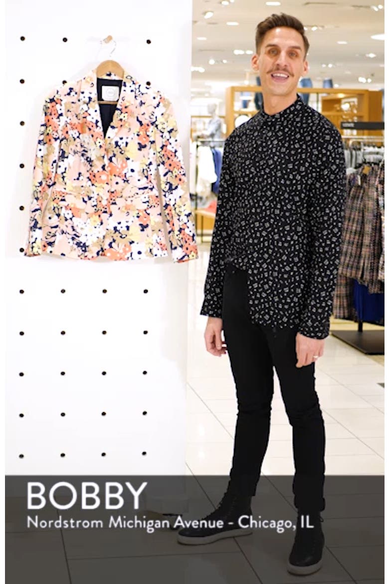 Print Poplin Blazer video