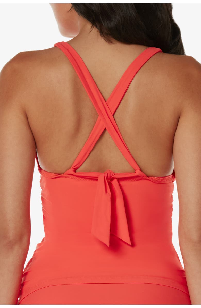 HELEN JON Convertible Tankini, Alternate, color, Coral