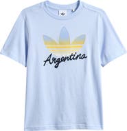 adidas Originals Kids' Trefoil World Cup Cotton Graphic T-Shirt