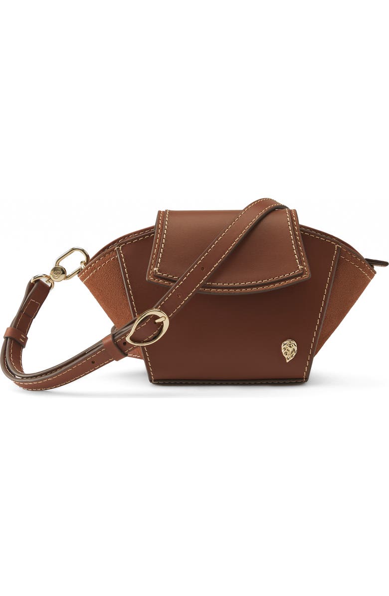 Helen Kaminski Dalida Leather & Suede Crossbody Bag, Alternate, color,