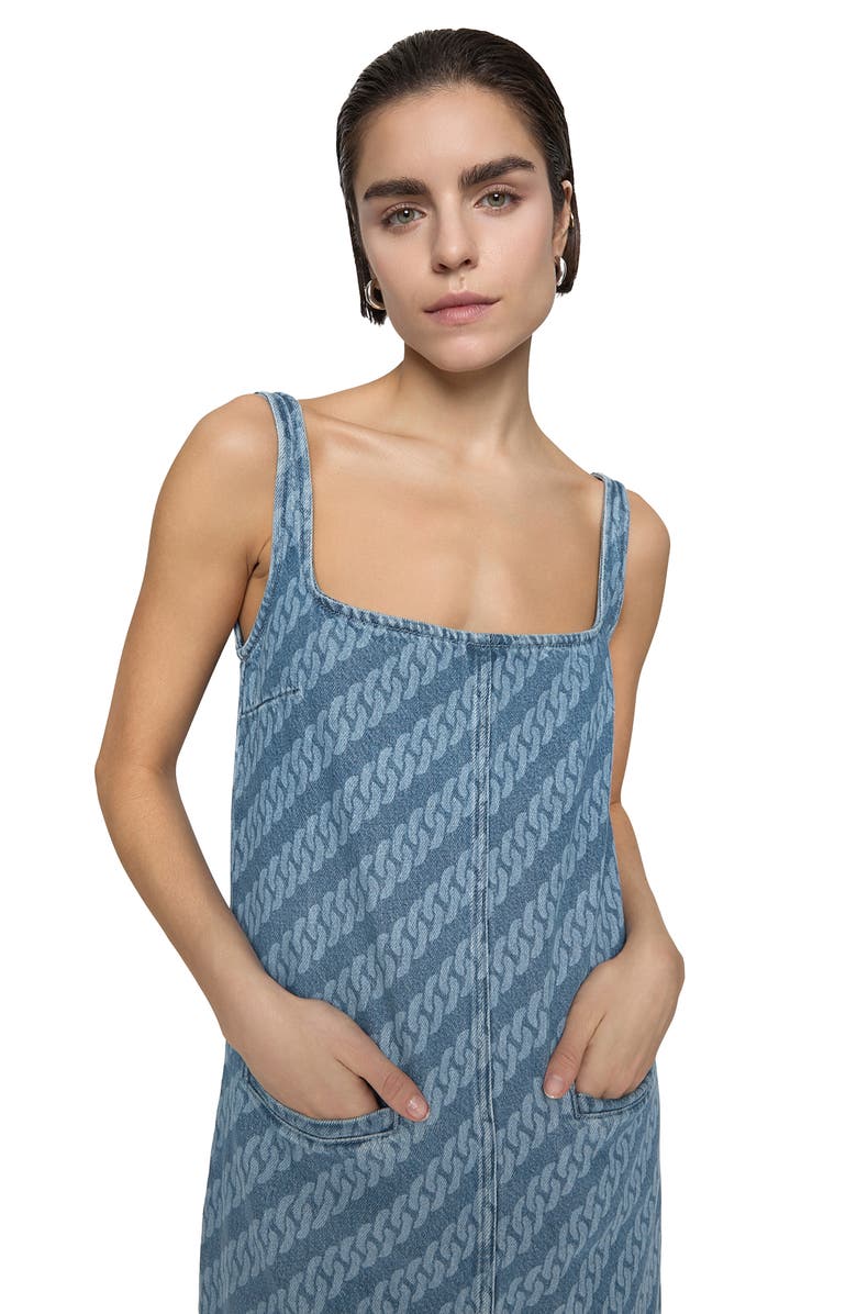 Rebecca Minkoff Amelia Sleeveless Denim Dress, Alternate, color, 