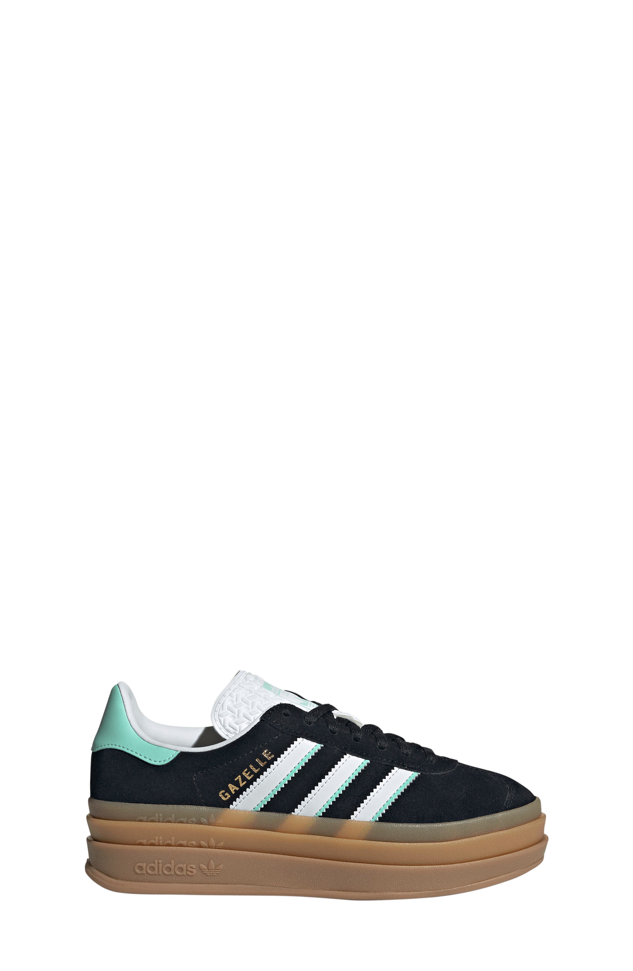 adidas Kids' Gazelle Bold Sneaker, Alternate, color, Core Black