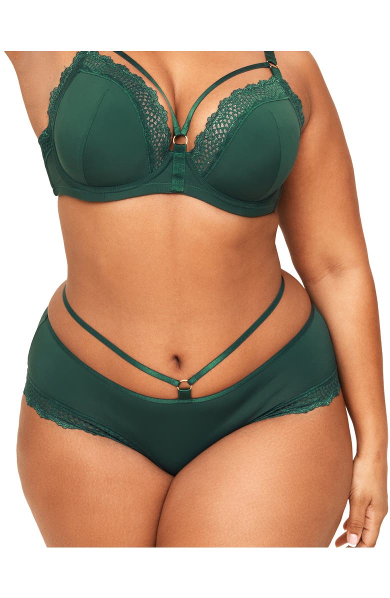 Adore Me Marca Hipster Panties, Alternate, color, Dark Green