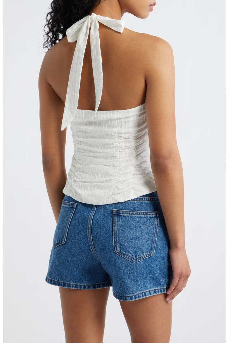 Nataliya Halter Cotton Top, Alternate, color, WHITE