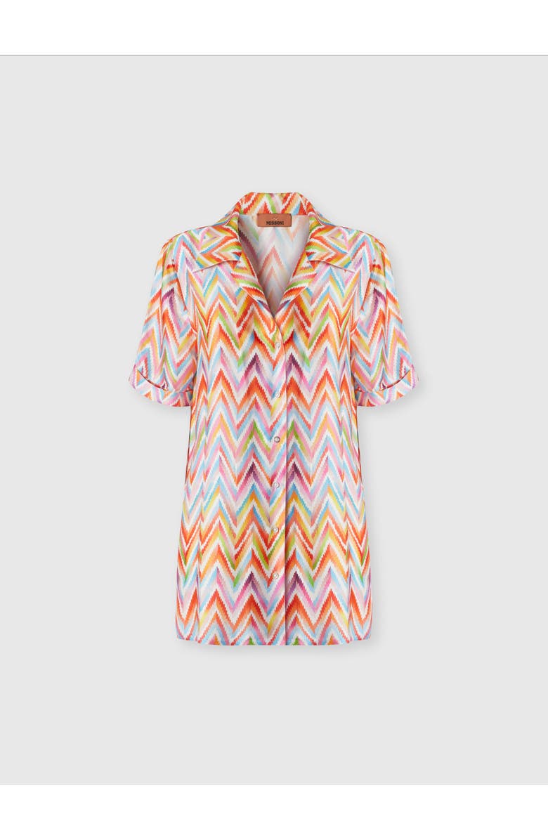 Missoni Bowling Style Cover-up Shirt, Main, color, Multicoloured