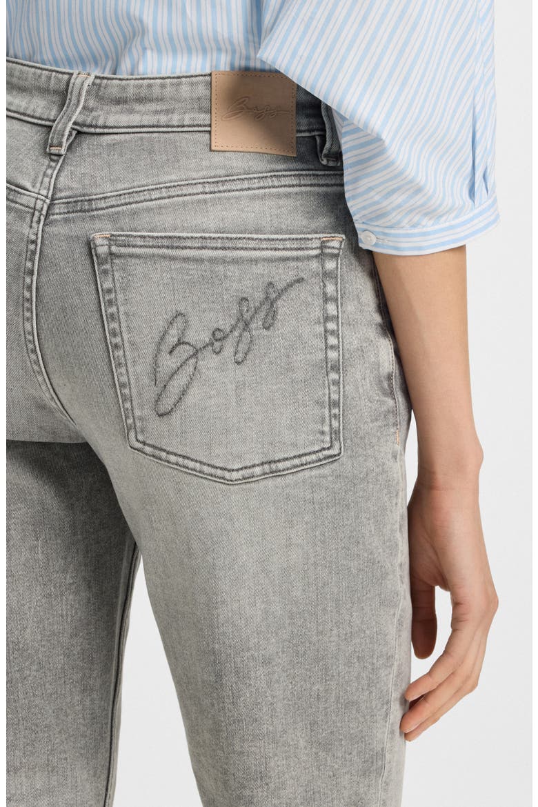 Crop Soft Kick Flare Jeans, Alternate, color, DARK GREY