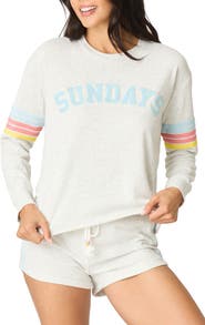 PJ Salvage Sunday Funday Pajama Sweatshirt