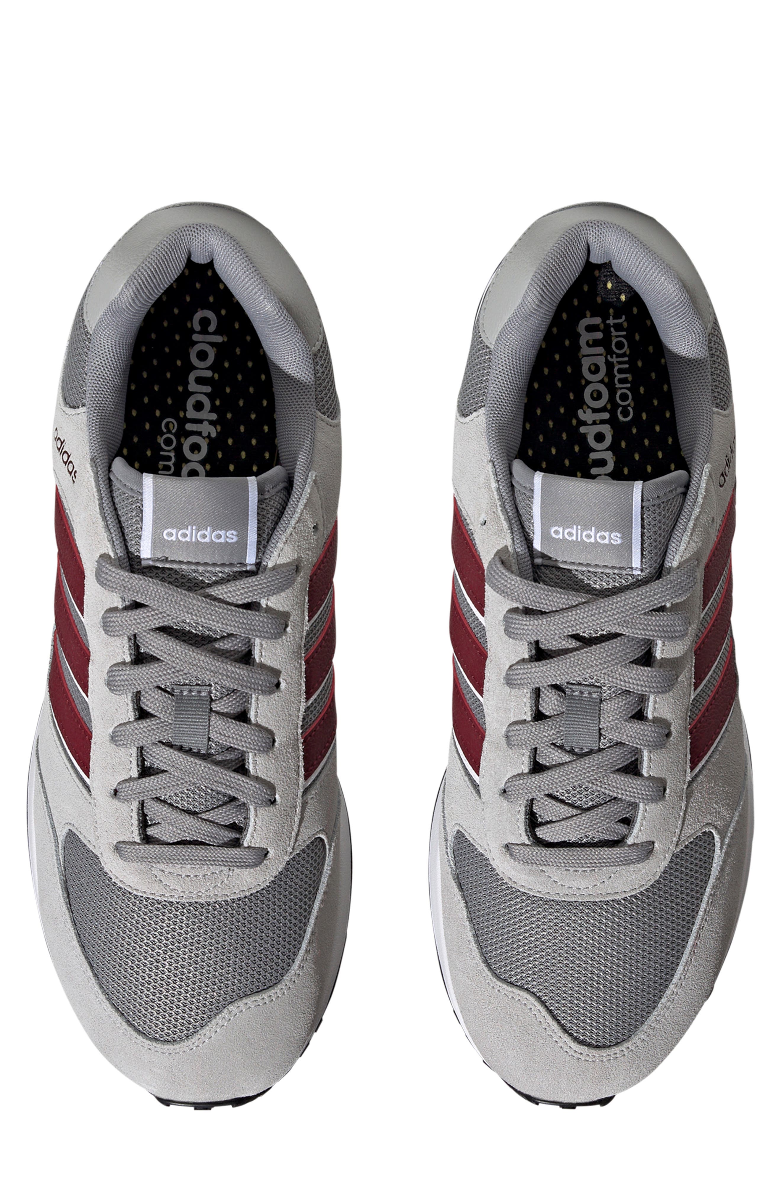 adidas Run 80s Sneaker, Alternate, color, Grey/ Red/ Shadow Navy